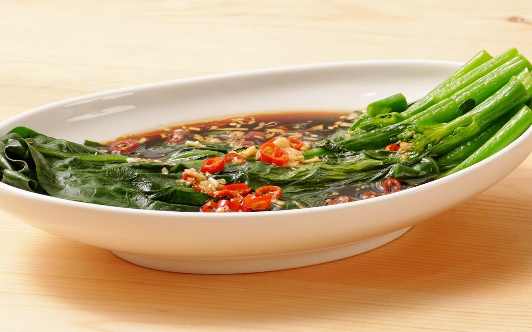 白灼芥蓝的做法