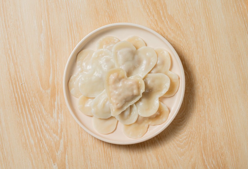 鸡汁爱心饺子
