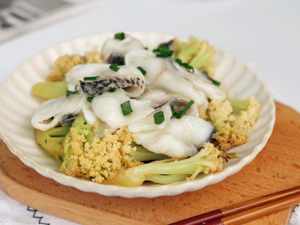 鲜嫩爽口低卡高蛋白花菜鱼片