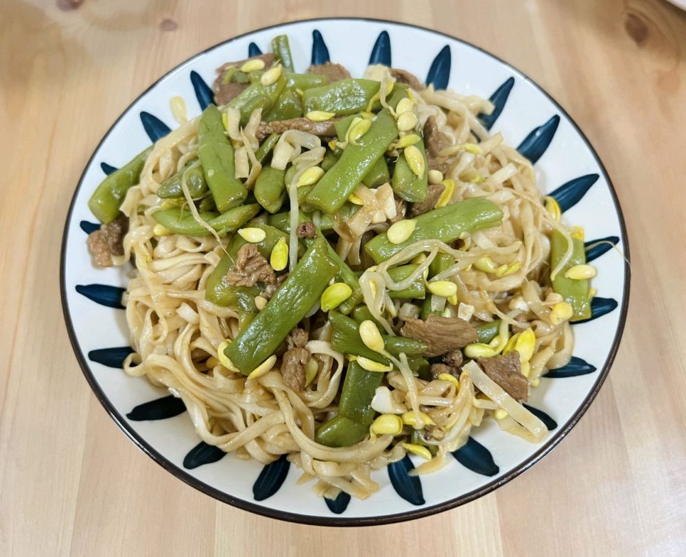 豆角焖面的做法
