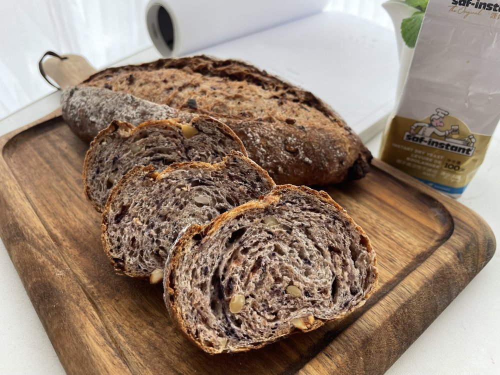 蓝莓全麦坚果欧包