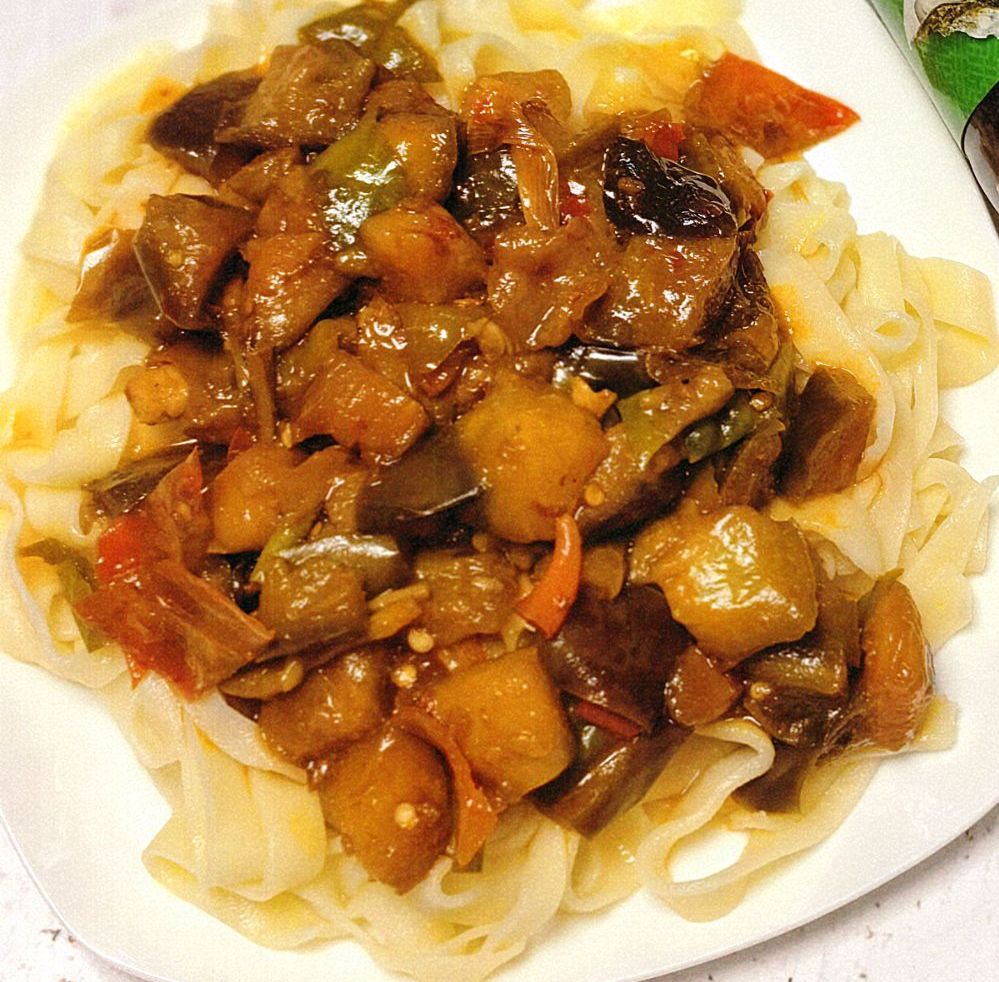 茄子拌面的做法