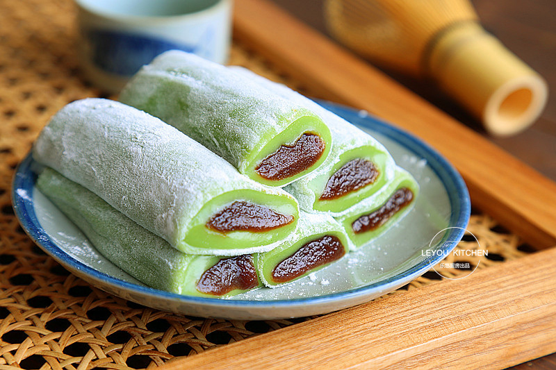 抹茶糯米糕的做法