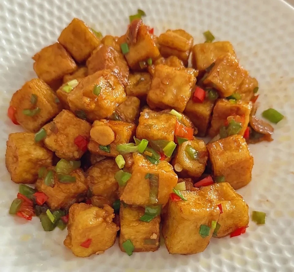 香煎豆腐块的做法