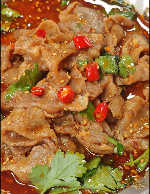 凉拌肥牛的做法