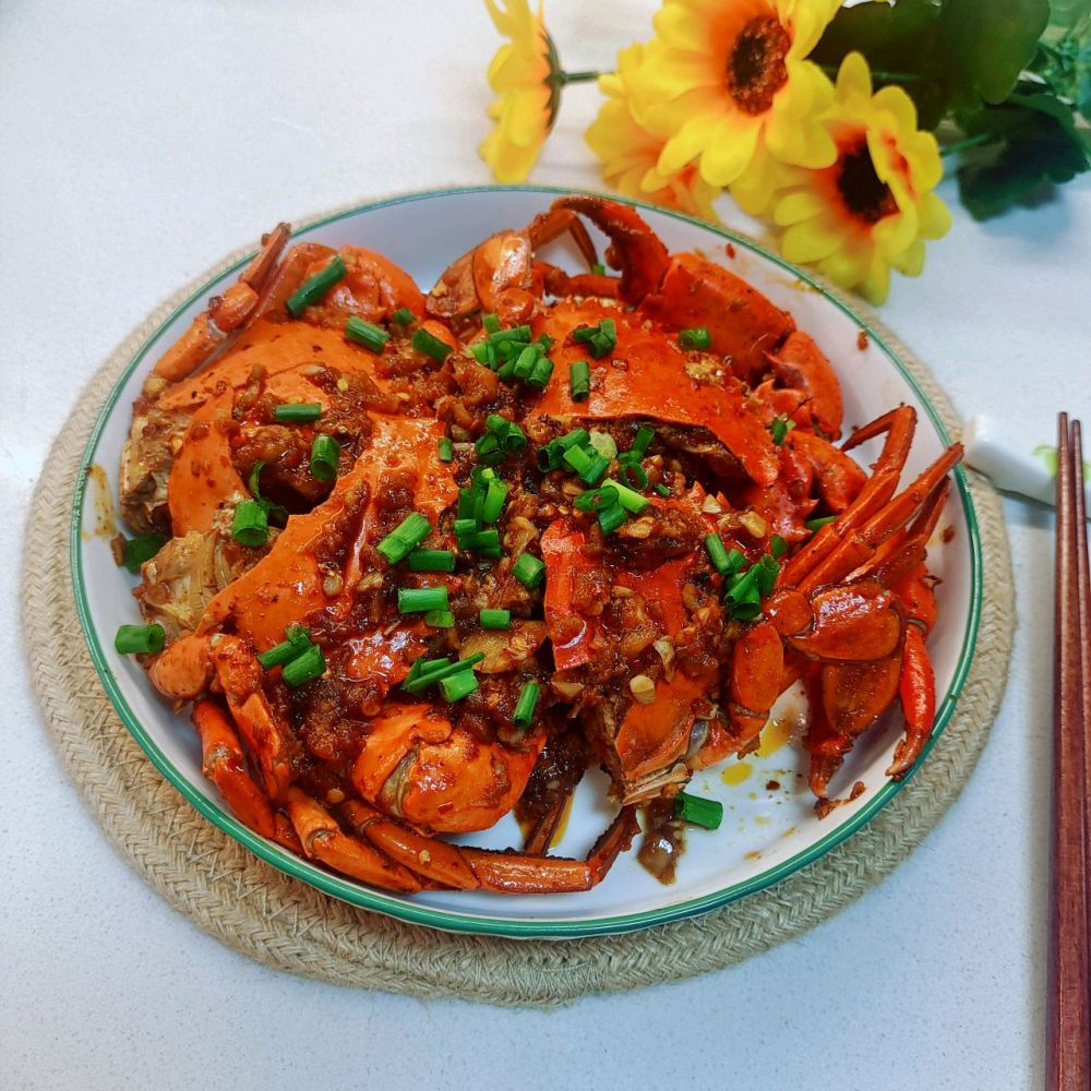 苹果蒜蓉蟹的做法