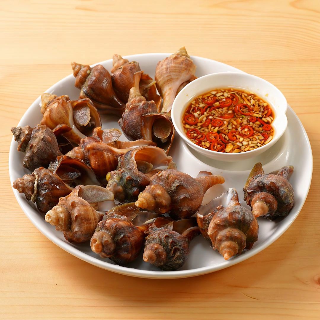 白灼海螺的做法