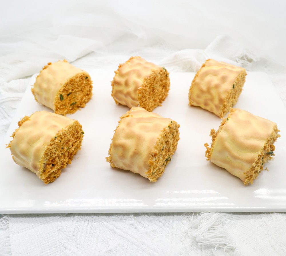 芋泥麻薯虎皮蛋糕卷的做法