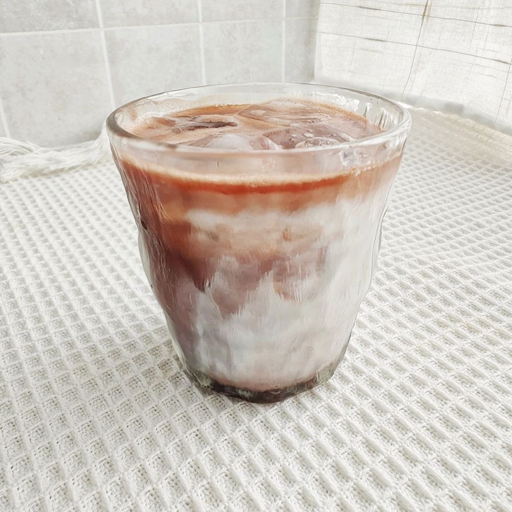 冰可可红茶拿铁的做法