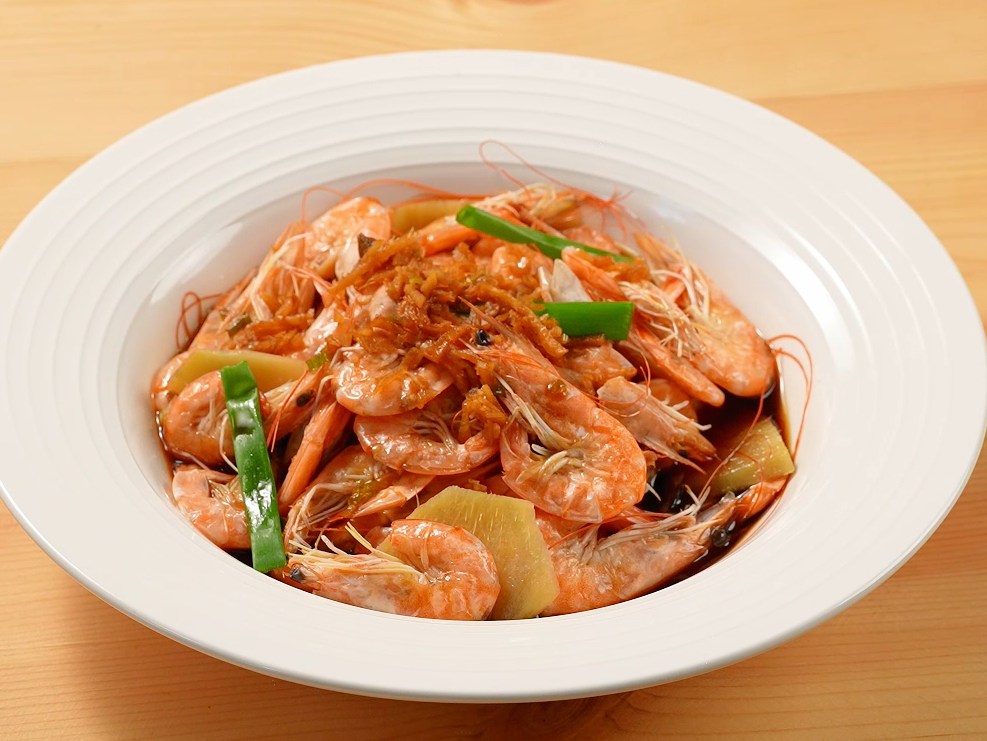 白灼河虾的做法