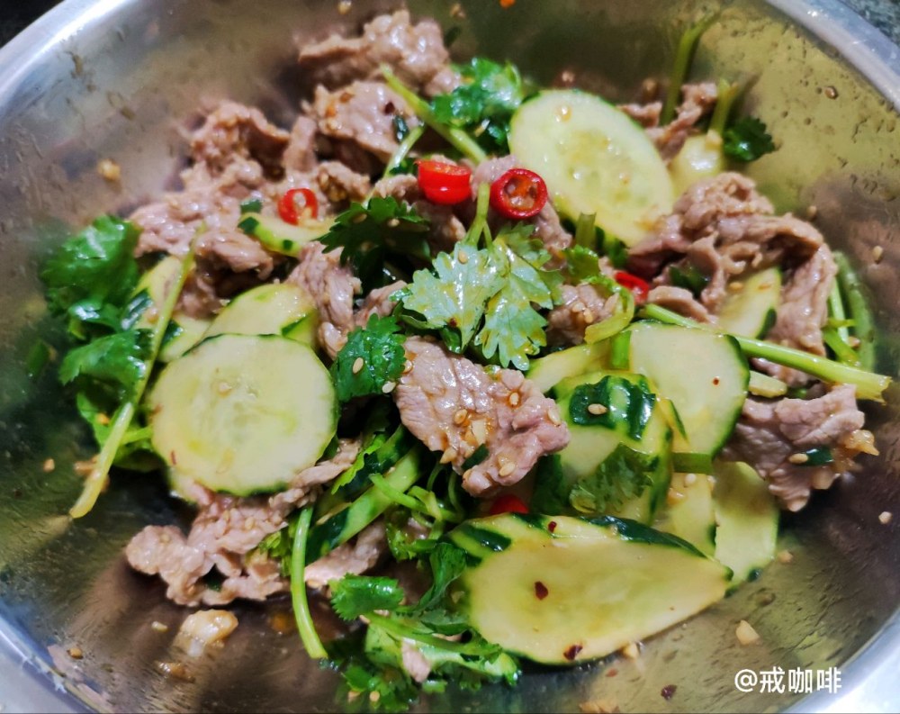 凉拌牛肉的做法