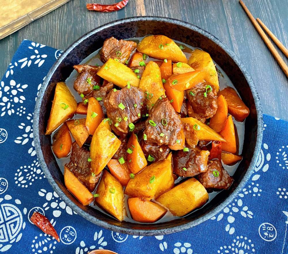 山药胡萝卜炖牛肉的做法