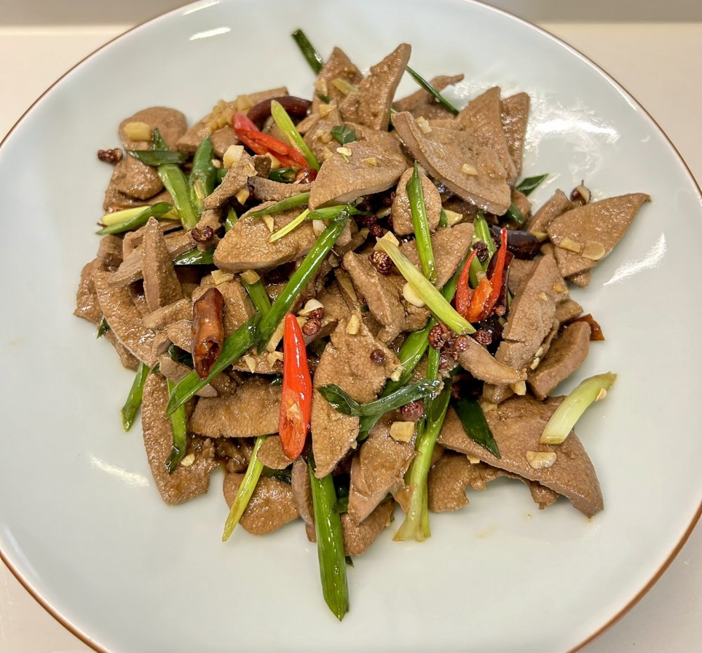 炝拌猪肝（不腥、不柴）的做法