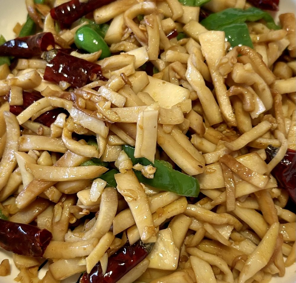 青椒炒杏鲍菇（低卡）的做法