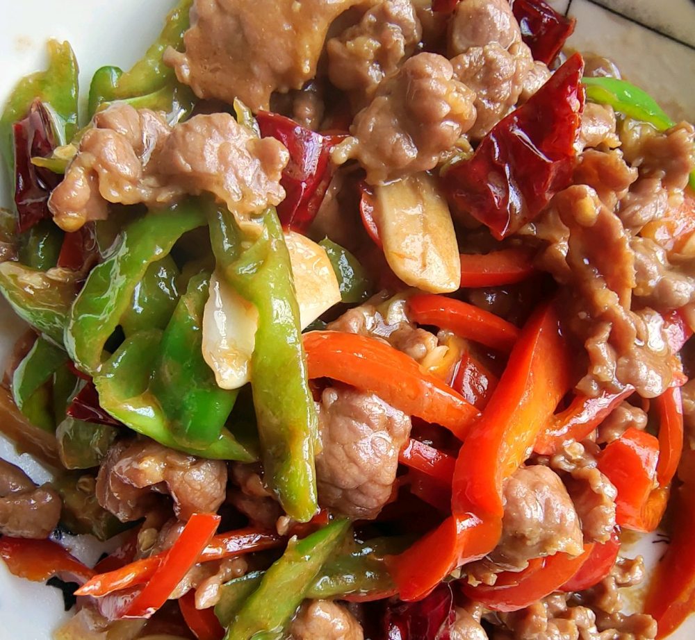 双椒炒牛肉的做法