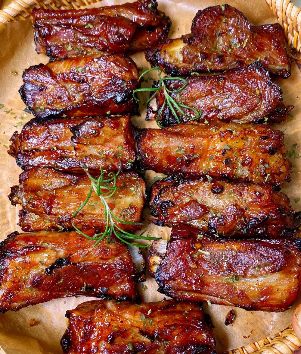 蒜蓉烤排骨的做法