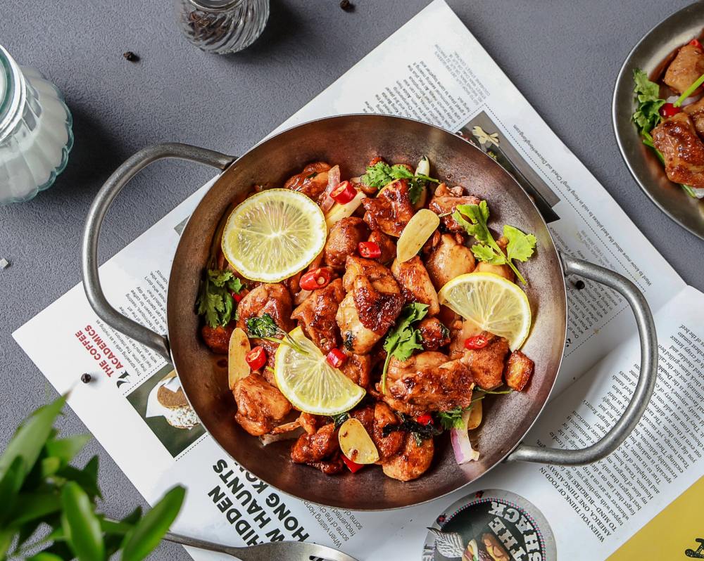 柠檬干煎鸡的做法