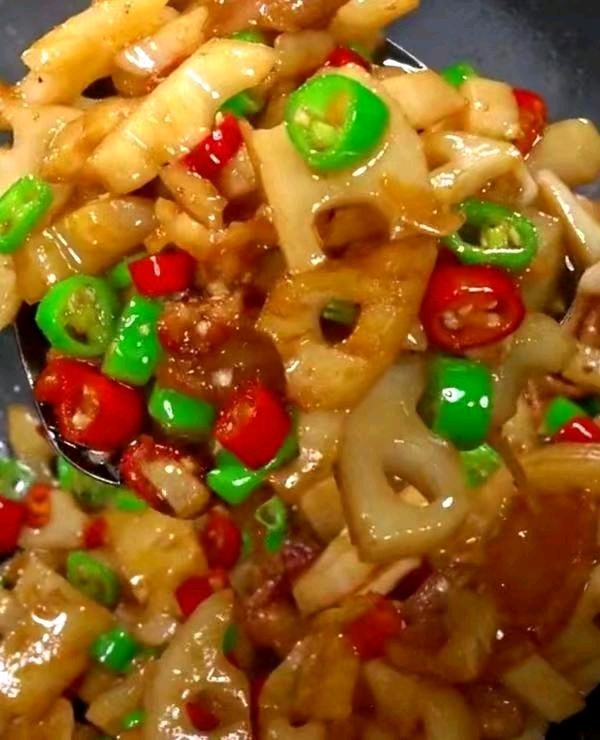 香辣炒藕的做法