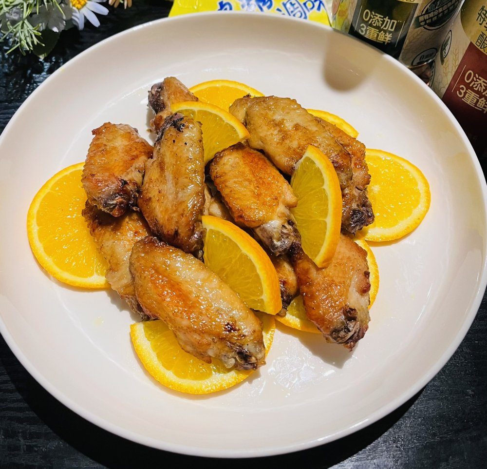 橙香奥尔良烤鸡翅的做法