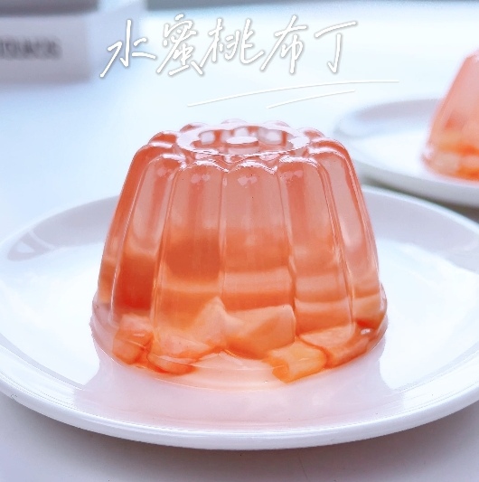 水蜜桃布丁，果香甜蜜，爽滑Q弹！的做法