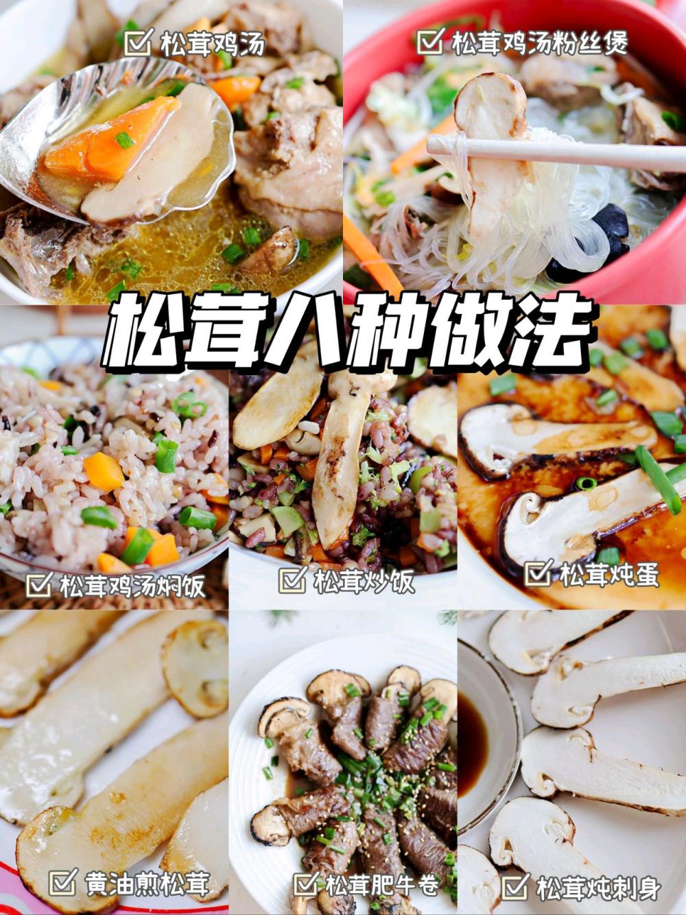 松茸的8种吃法附清洗方法的做法