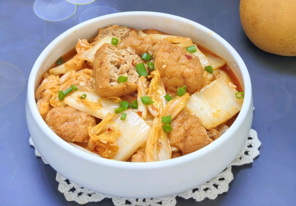 白菜油豆腐的做法