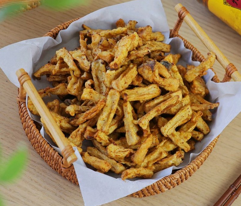 干炸鲜蘑的做法