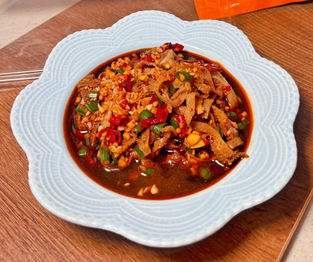 减脂期也可以随便吃的酸辣毛肚的做法