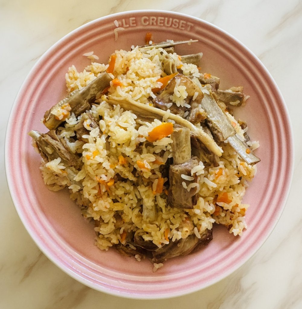 羊排抓饭的做法