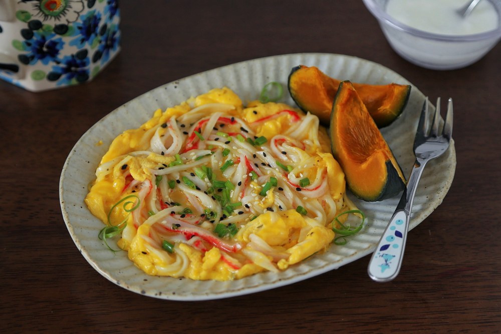 优质碳水+高蛋白的营养早餐｜蟹柳滑蛋烤南瓜