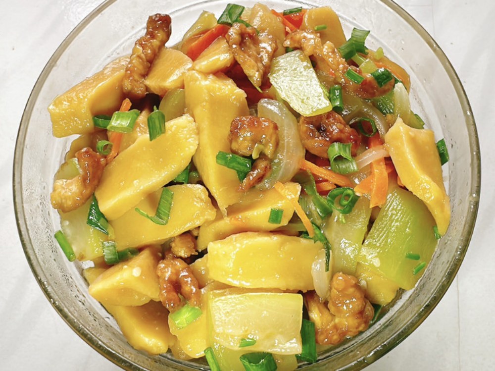 炒小米南瓜糕的做法