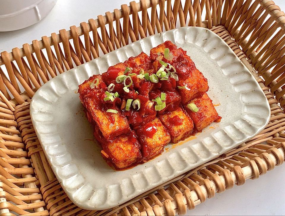 甜辣脆皮豆腐的做法