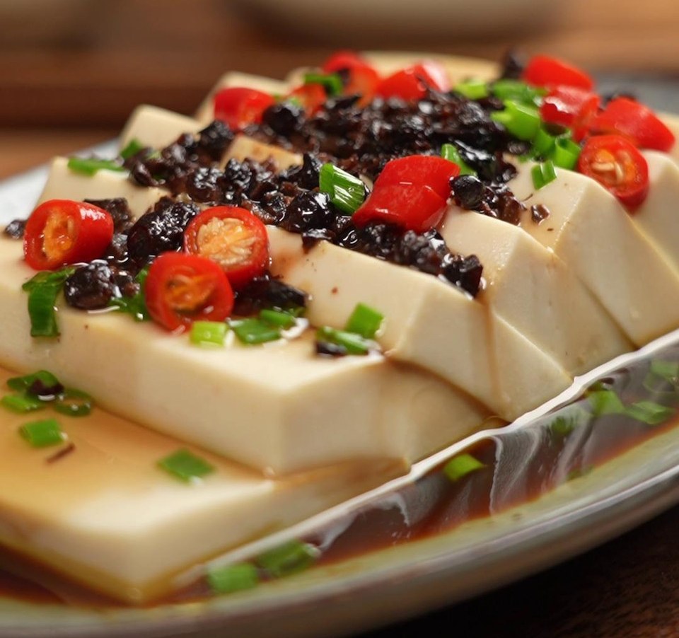 豆豉椒香豆腐的做法