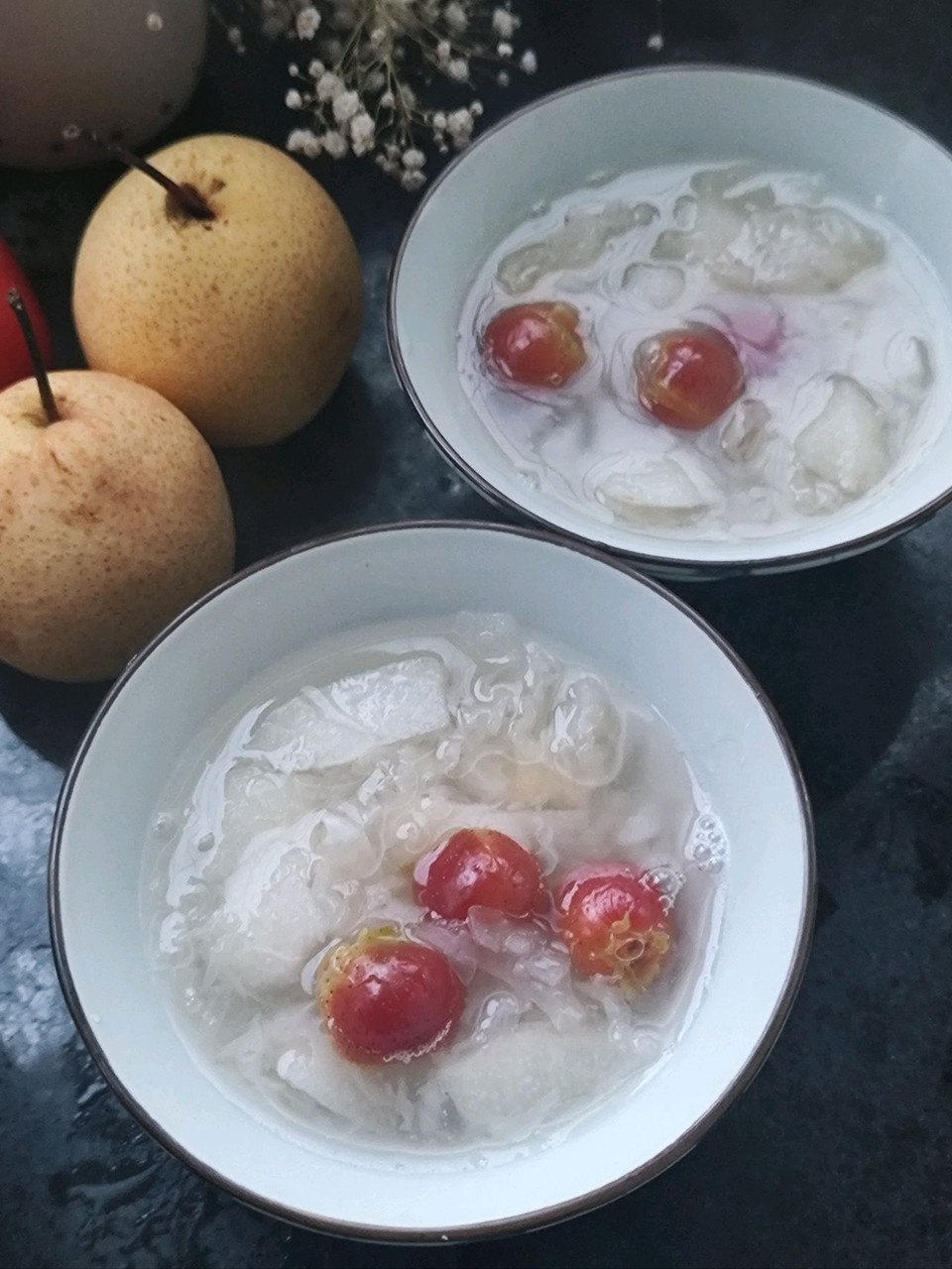 立冬第一补 雪梨银耳红果羹的做法