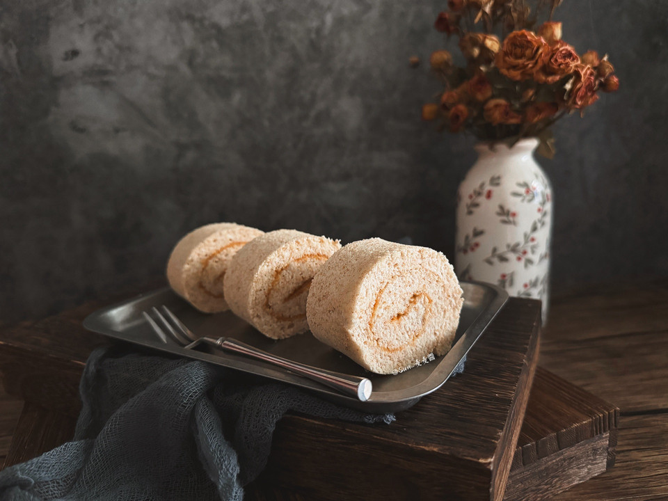 全麦蛋白蛋糕卷的做法