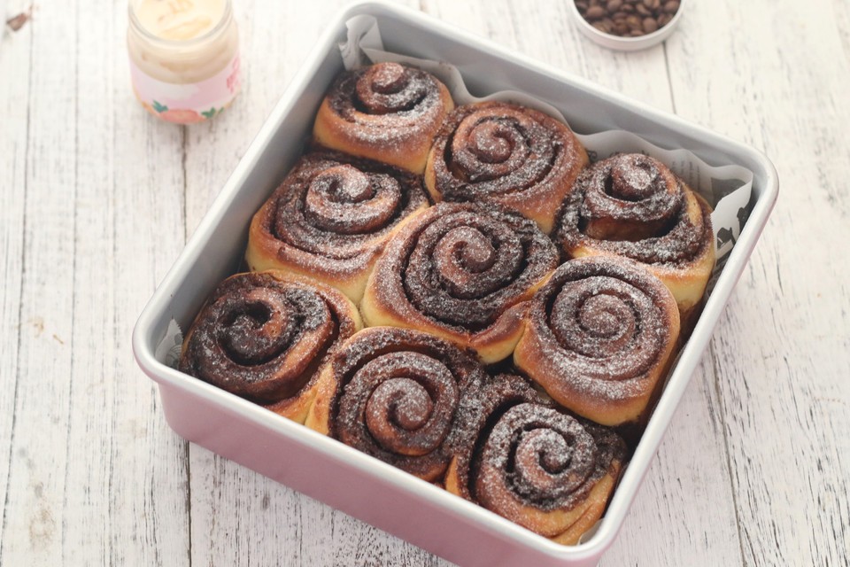 摩卡巧克力肉桂卷的做法