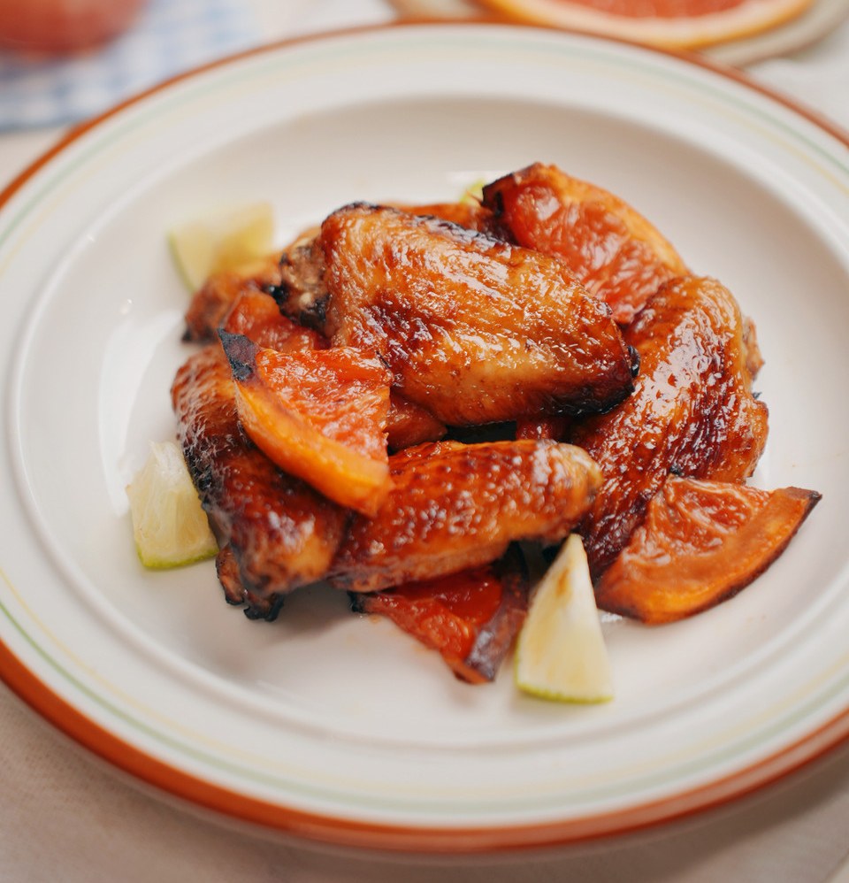 柚香鸡翅的做法