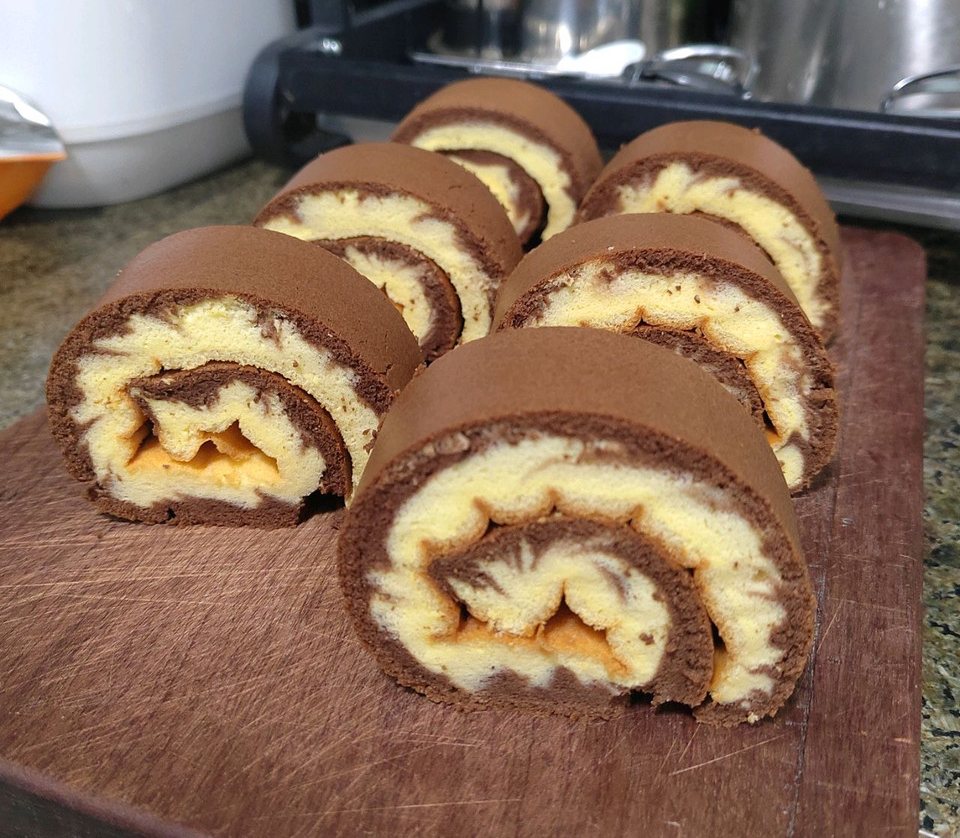 可可旋风卷的做法