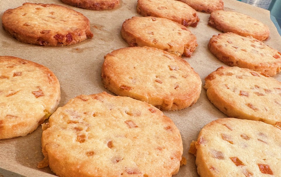 橙香奶酪曲奇饼的做法