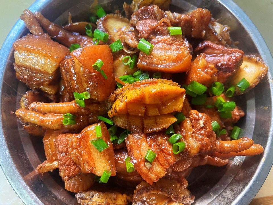 家宴硬菜—鲍鱼红烧肉的做法