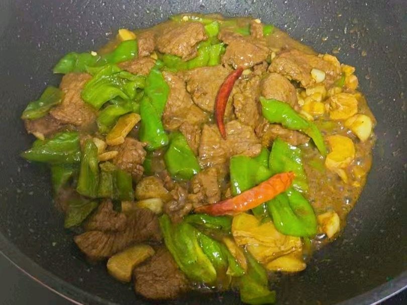 辣椒炒牛肉的做法