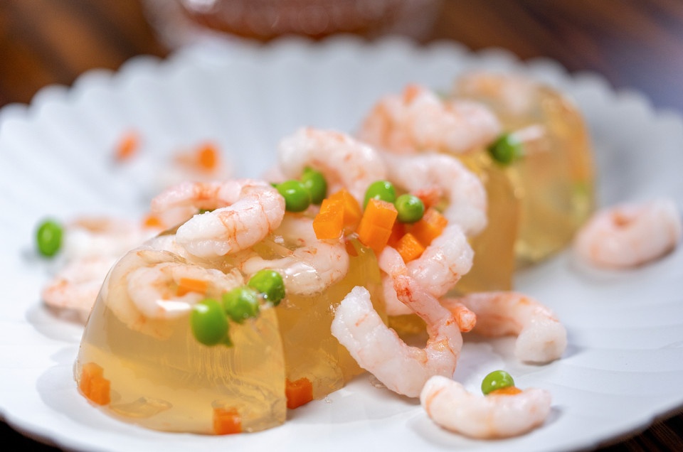 水晶挪威北极甜虾冻的做法