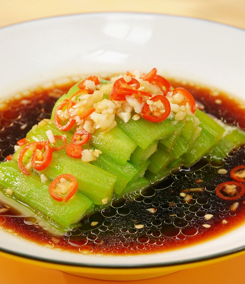 白灼丝瓜的做法