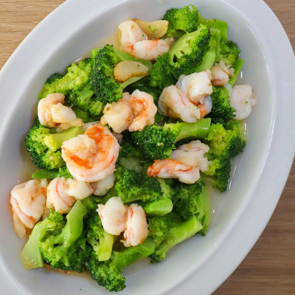 虾仁西兰花的做法