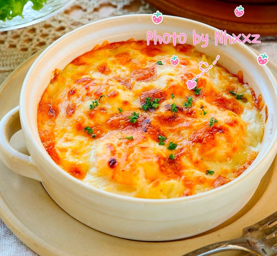 焗芝士虾仁通心粉的做法