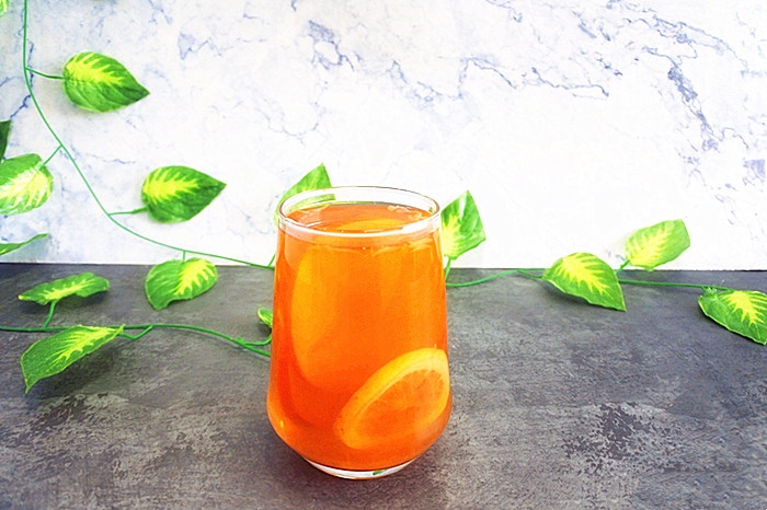 柠檬热橙茶的做法