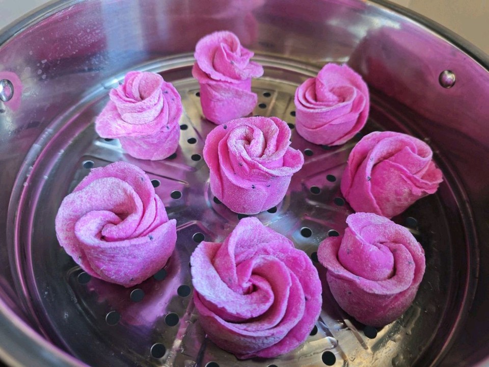 玫瑰花卷的做法