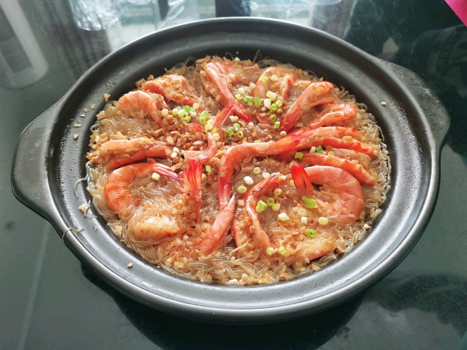 鲜虾粉丝煲的做法
