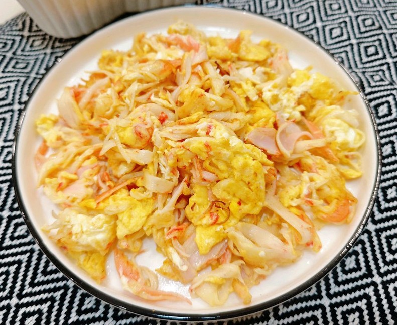 蟹柳炒鸡蛋的做法