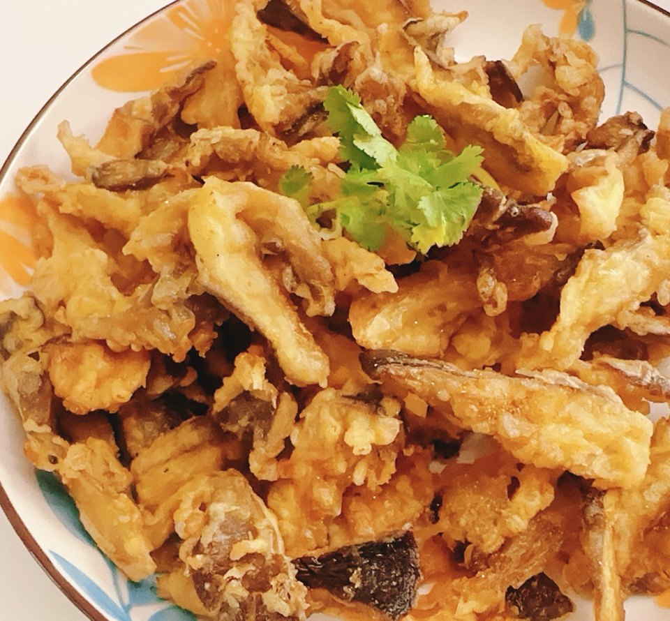 干炸蘑菇的做法